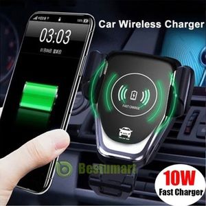 Car Mount Qi Wireless Charger Air Vent Phone Holder Fast Charging For iPhone 12